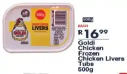 President Hyper Goldi Chicken Frozen Chicken Livers Tubs offer