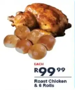 President Hyper Roast Chicken & 6 Rolls offer