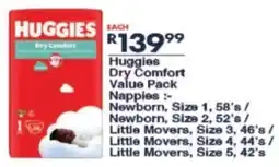 President Hyper Huggies Dry Comfort Value Pack Nappies offer