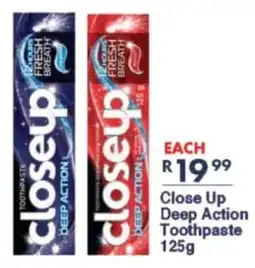 President Hyper Close Up Deep Action Toothpaste offer