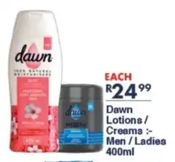 President Hyper Dawn Lotions/ Creams Men/ Ladies offer