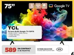 HiFi Corp TCL 75-Inch QLED Google TV-75P7K offer