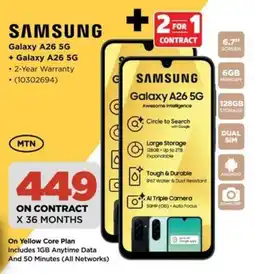 HiFi Corp SAMSUNG Galaxy A26 5G + Galaxy A26 5G offer