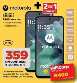 HiFi Corp Motorola G35 5G + G35 5G offer