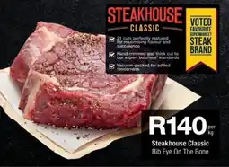 Checkers Steakhouse Classic Rib Eye On The Bone offer