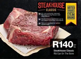 Checkers Steakhouse Classic Rib Eye On The Bone offer