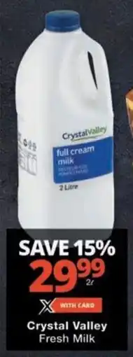 Checkers Crystal Valley Fresh Milk offer