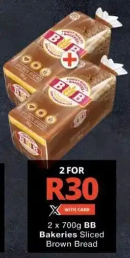 Checkers BB Bakeries Sliced Brown Bread offer