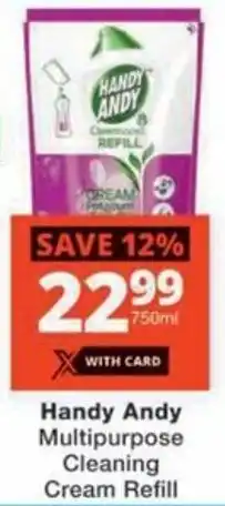 Checkers Handy Andy Multipurpose Cleaning Cream Refill offer