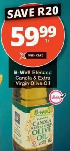Checkers B-Well Blended Canola & Extra Virgin Olive Oil offer