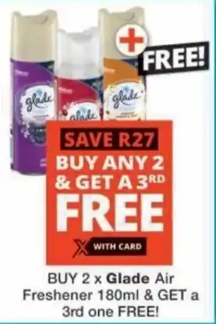 Checkers Glade Air Freshener offer