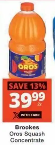 Checkers Brookes Oros Squash Concentrate offer