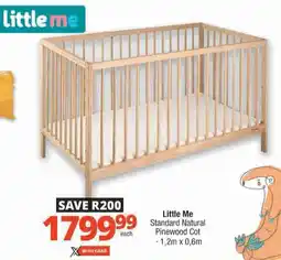 Checkers Little Me Standard Natural Pinewood Cot offer