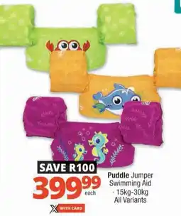 Checkers Puddle Jumper Swimming Aid offer