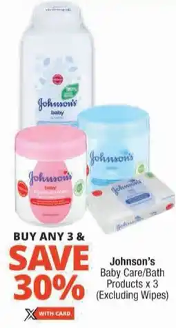 Checkers Johnson's Baby Care/ Bath Products offer
