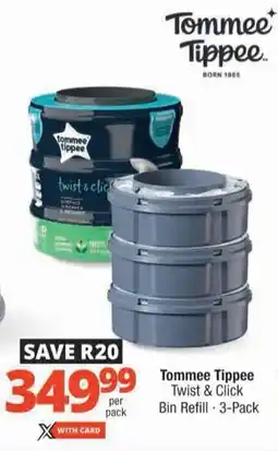 Checkers Tommee Tippee Twist & Click Bin Refill offer