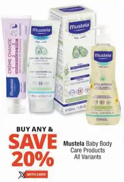 Checkers Mustela Baby Body Care Products All Variants offer
