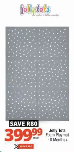 Checkers Jolly Tots Foam Playmat offer