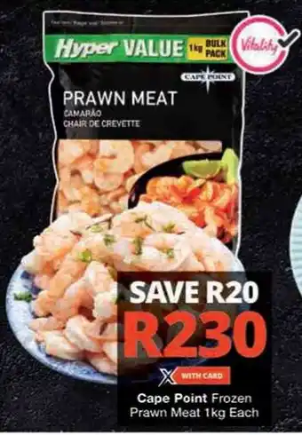 Checkers Hyper Cape Point Frozen Prawn Meat offer