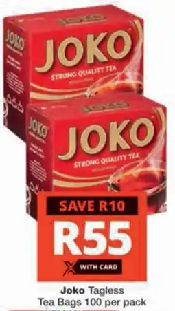 Checkers Hyper Joko Tagless Tea Bags offer