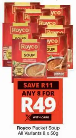 Checkers Hyper Royco Packet Soup All Variants offer