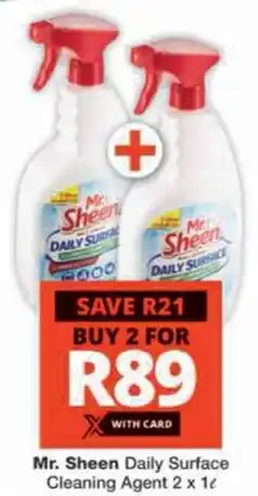 Checkers Hyper Mr. Sheen Daily Surface Cleaning Agent offer