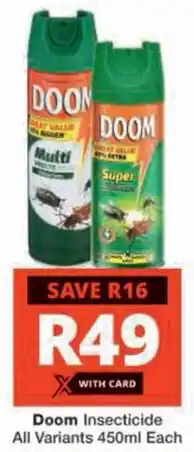 Checkers Hyper Doom Insecticide All Variants offer