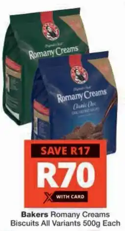 Checkers Hyper Bakers Romany Creams Biscuits All Variants offer