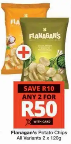 Checkers Hyper Flanagan's Potato Chips All Variants offer