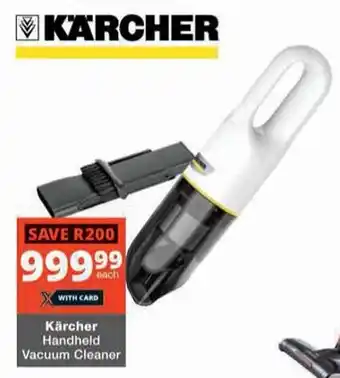 Checkers Hyper Kärcher Handheld Vacuum Cleaner offer