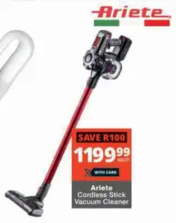 Checkers Hyper Ariete Cordless Stick Vacuum Cleaner offer