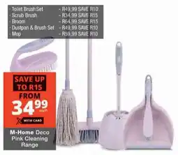 Checkers Hyper M-Home Deco Pink Cleaning Range offer