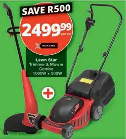 Checkers Hyper Lawn Star Trimmer & Mower Combo offer
