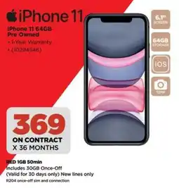 HiFi Corp iPhone 11 64GB Pre Owned offer