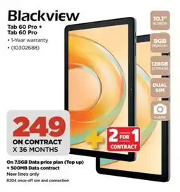 HiFi Corp Blackview Tab 60 Pro + Tab 60 Pro offer