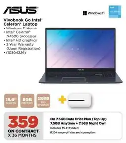 HiFi Corp ASUS Vivobook Go Intel Celeron Laptop offer