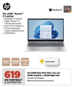 HiFi Corp HP 15s AMD Ryzen 5 Laptop offer