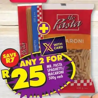 Shoprite Mr. pasta spaghetti/ macaroni offer