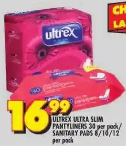Shoprite Ultrex ultra slim pantyliners/ sanitary pads offer