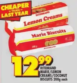 Shoprite Ritebrand marie/ lemon creams/ coconut biscuits offer