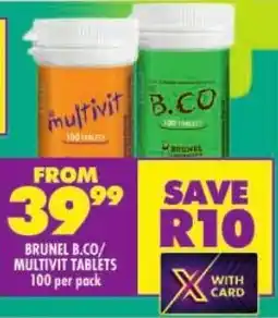 Shoprite Brunel b.co/ multivit tablets offer