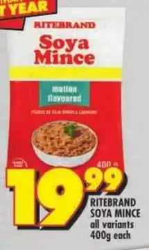 Shoprite Ritebrand Soya Mince offer