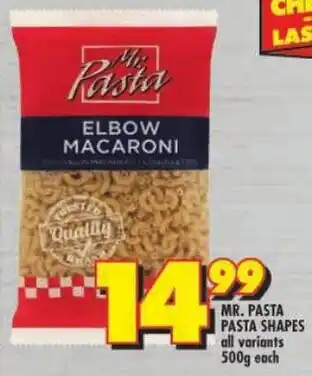 Shoprite Mr. pasta pasta shapes offer