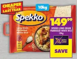 Shoprite Spekko Long Grain Parboiled White Rice offer