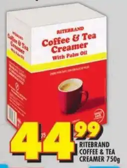 Shoprite Ritebrand coffee & tea creamer offer