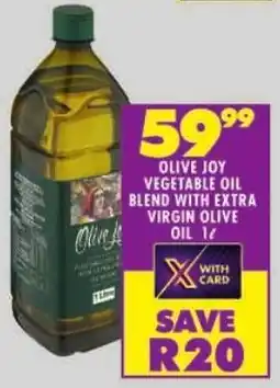 Shoprite Olive joy vegetable oil blend with extra virgin olive oil offer