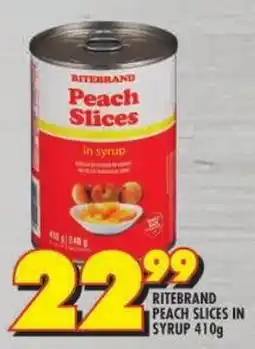 Shoprite Ritebrand Peach Slices in Syrup offer