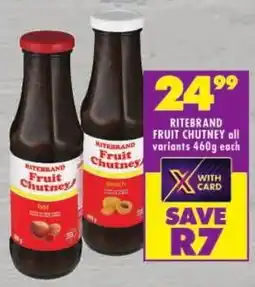 Shoprite Ritebrand fruit chutney offer