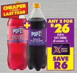 Shoprite Popz! soft drink offer