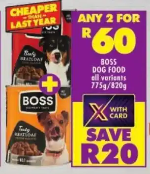 Shoprite Boss dog food offer